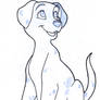 Dalmatian Puppy - Sketch