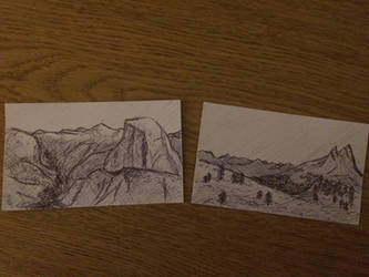 Yosemite Landscape Sketches