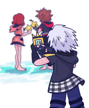 Riku deserves to be on the title screen too....