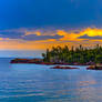 Golden Sunsets Over a Lake Superior Bay