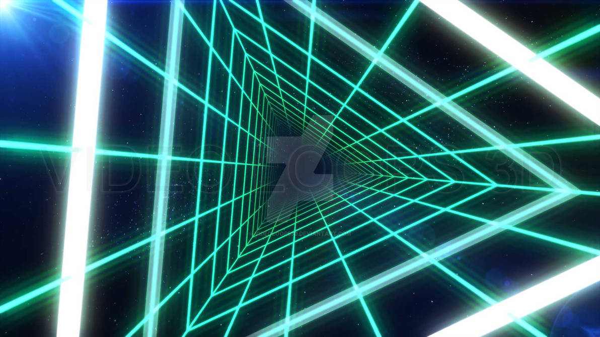 VJ LOOP 07 - Triangular Wireframe Tunnel by VideoLoops3D on DeviantArt