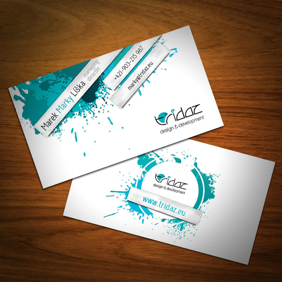 Tridaz business cards - new