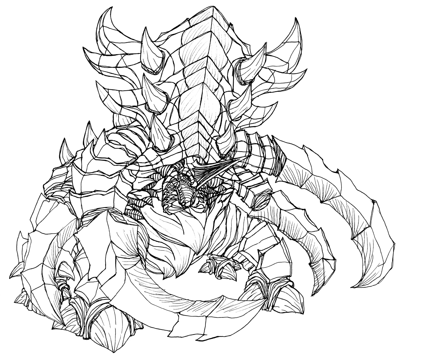 Раскраска старкрафт Зерги