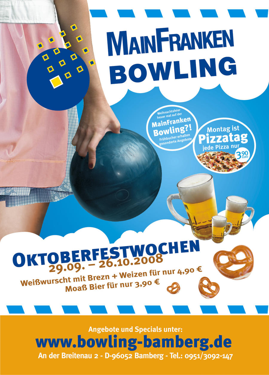 Bowling Flyer Oktoberfest