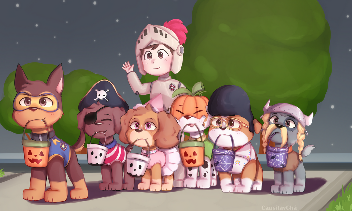 Halloween paw patrol by Causitav on DeviantArt