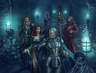 Commission: Baldur's Gate party by Shade-of-Stars