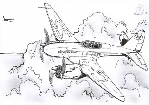 De Havilland DH.88 G-ACSS-1 Sketch