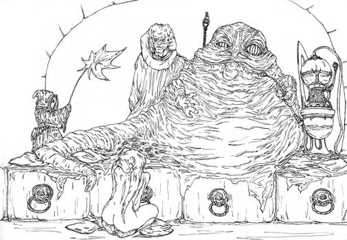 Jabba's New Joy Line Art