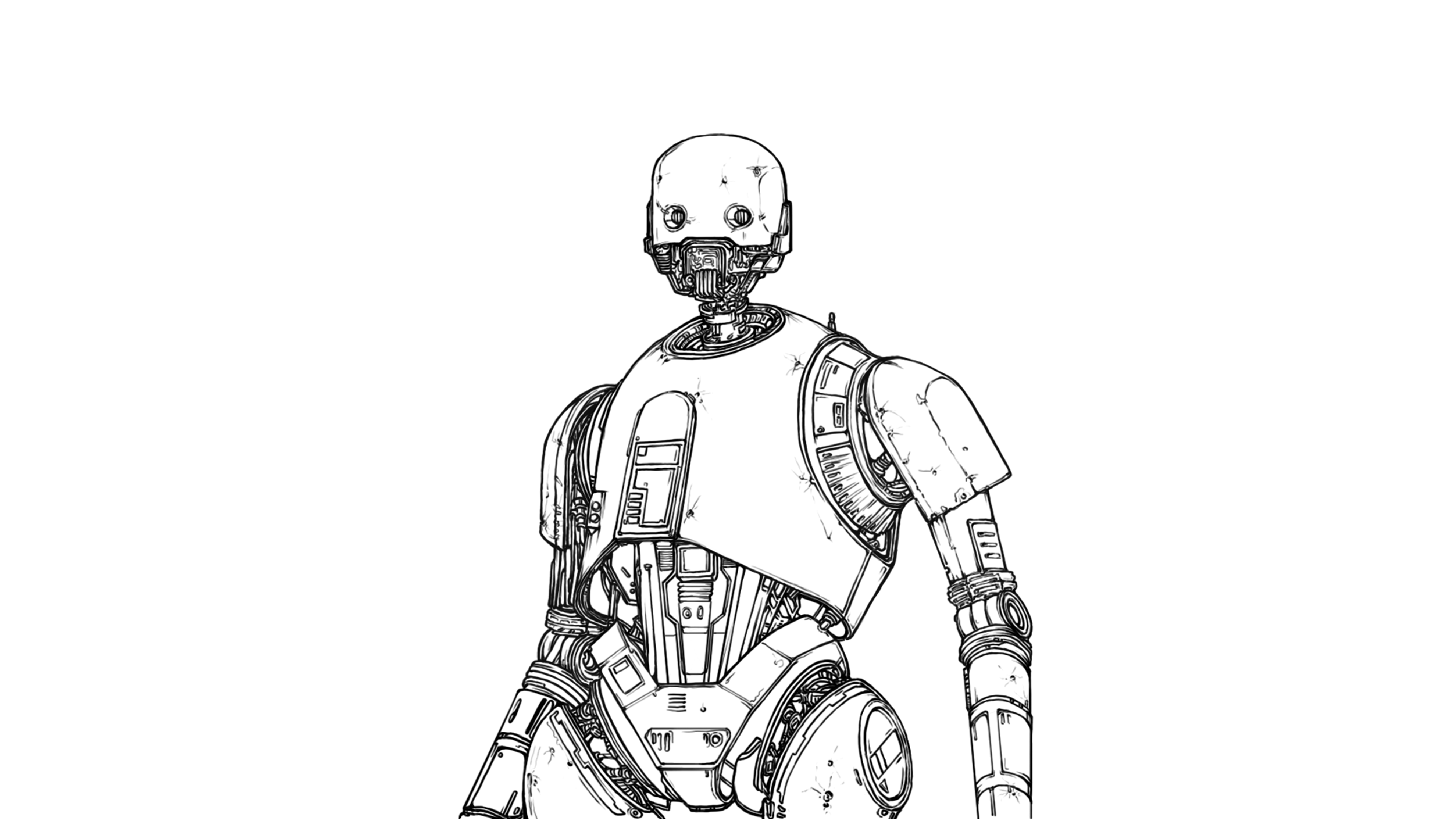 K2so Drawing K-2SO Fan Art by AlexanderCrW on DeviantArt