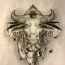 Taurus tattoo sketch