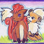 Vulpix and Growlithe