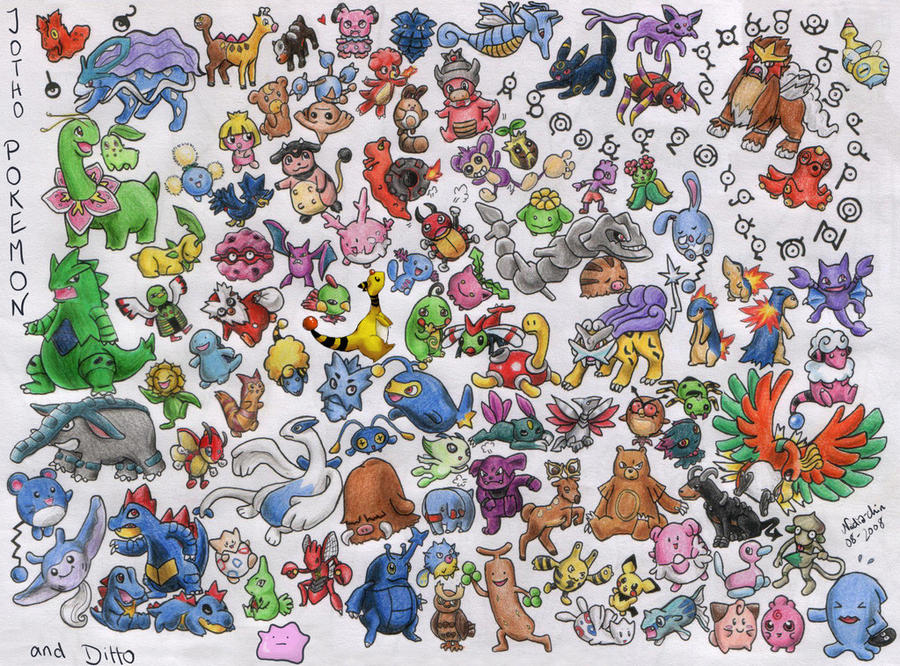 All Johto Pokemon And Ditto D By Sanachi On Deviantart All Johto Pokemon And Ditto D By Sanachi On Deviantart