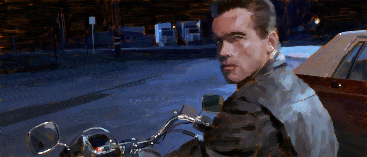 Terminator 2, study/copy by paulbalchinart on DeviantArt