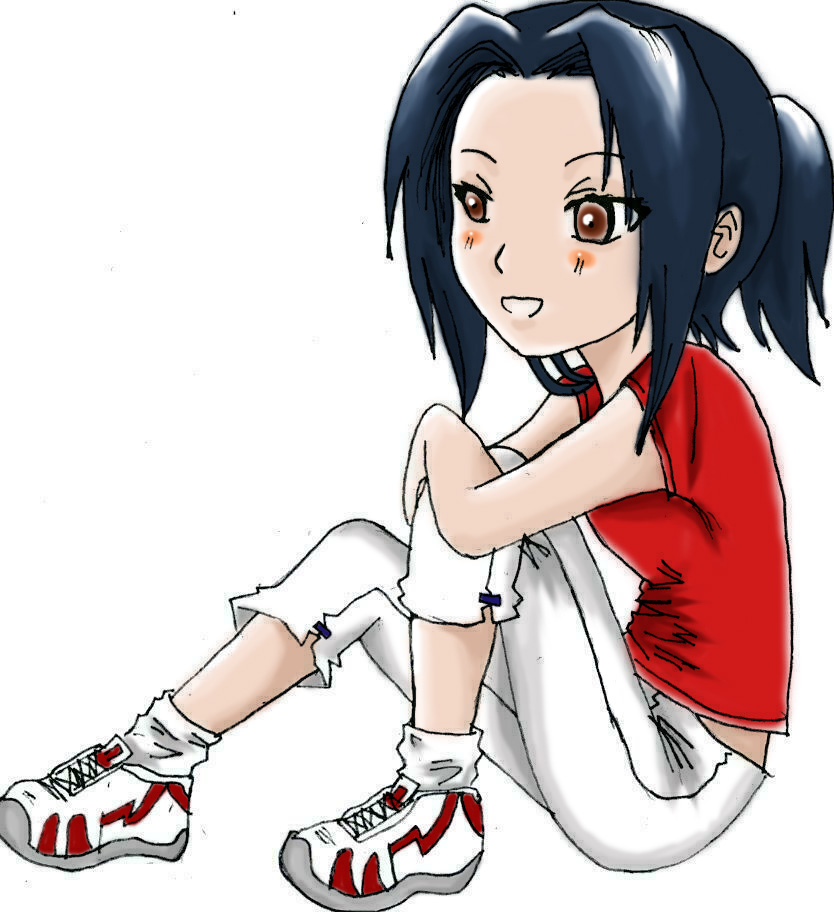 Free Wallpaper: Anime Girl Sitting Down