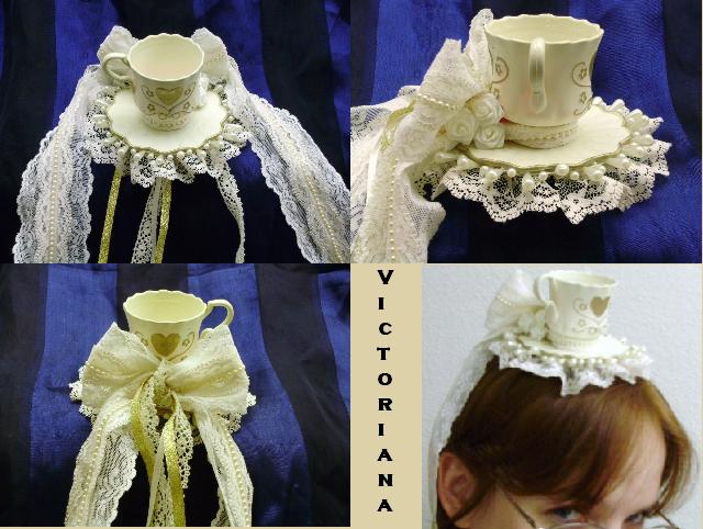 Victoriana Tiny Teacup Hat