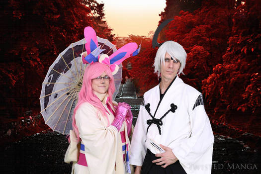 Sylveon and Absol Matsuri Gijinka