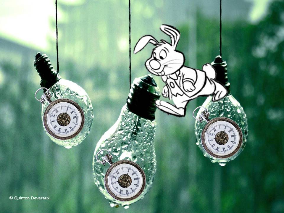 White Rabbit Rushing After Time by QuintonDeveraux on DeviantArt