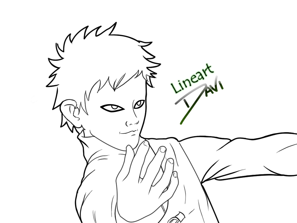 Desenho de Gaara de Naruto para colorir  Desenhos para colorir e imprimir  gratis