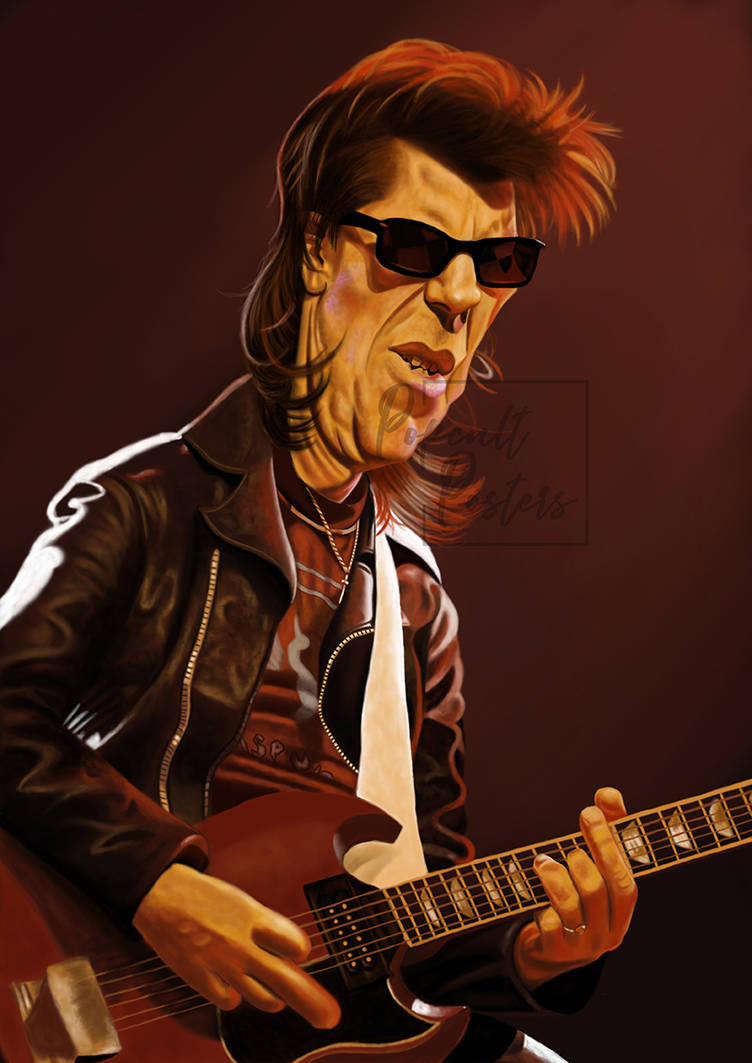 Link Wray Model Link Wray Caricature by PopCultPosters on DeviantArt