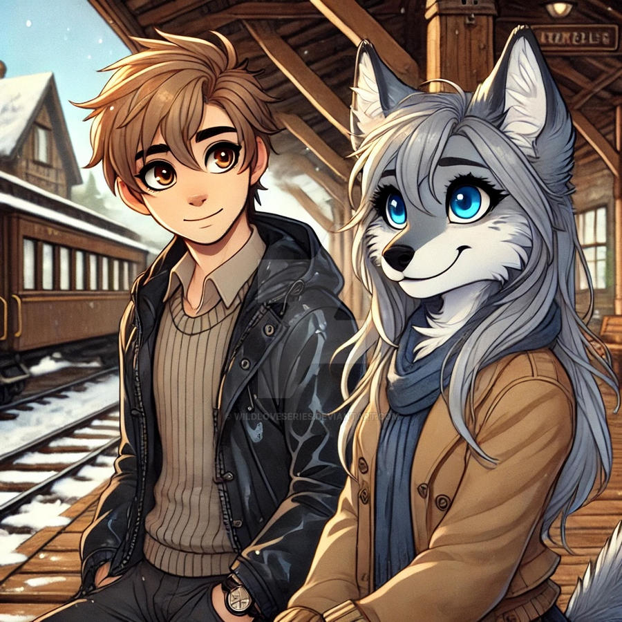 Winter Train Station by WildLoveSeries on DeviantArt