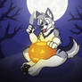 Comissioned: Pumpkin Carving Wolf