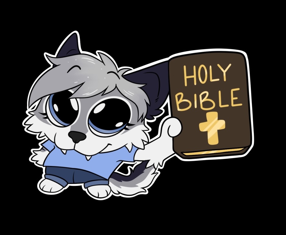 Comissioned: Chibi Wolf of Faith