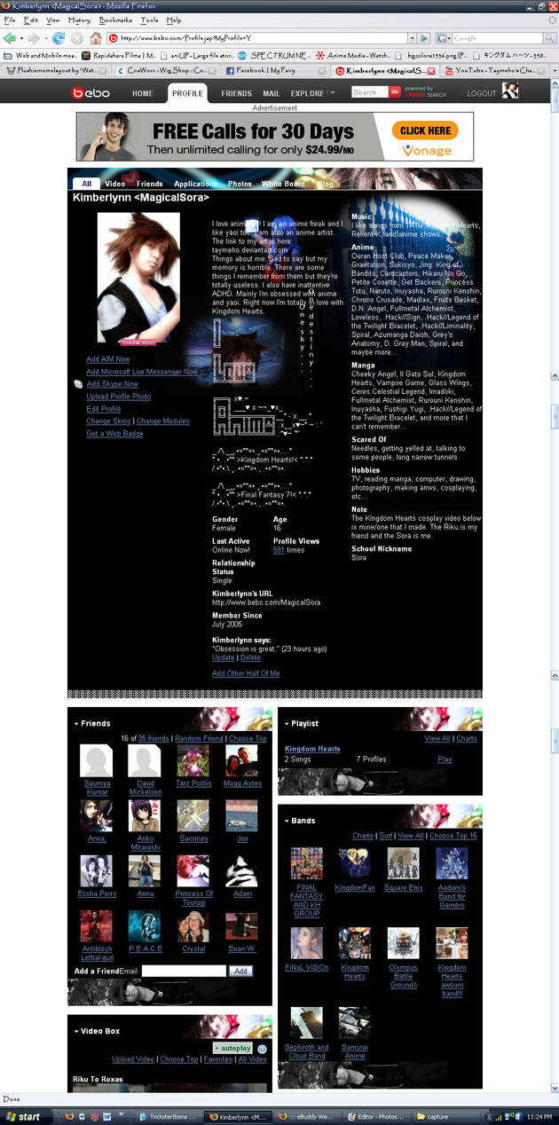 Bebo Customisation My Bebo Layout - Selfmade by Taymeho on DeviantArt