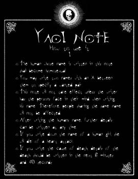 DN - Yaoi Note