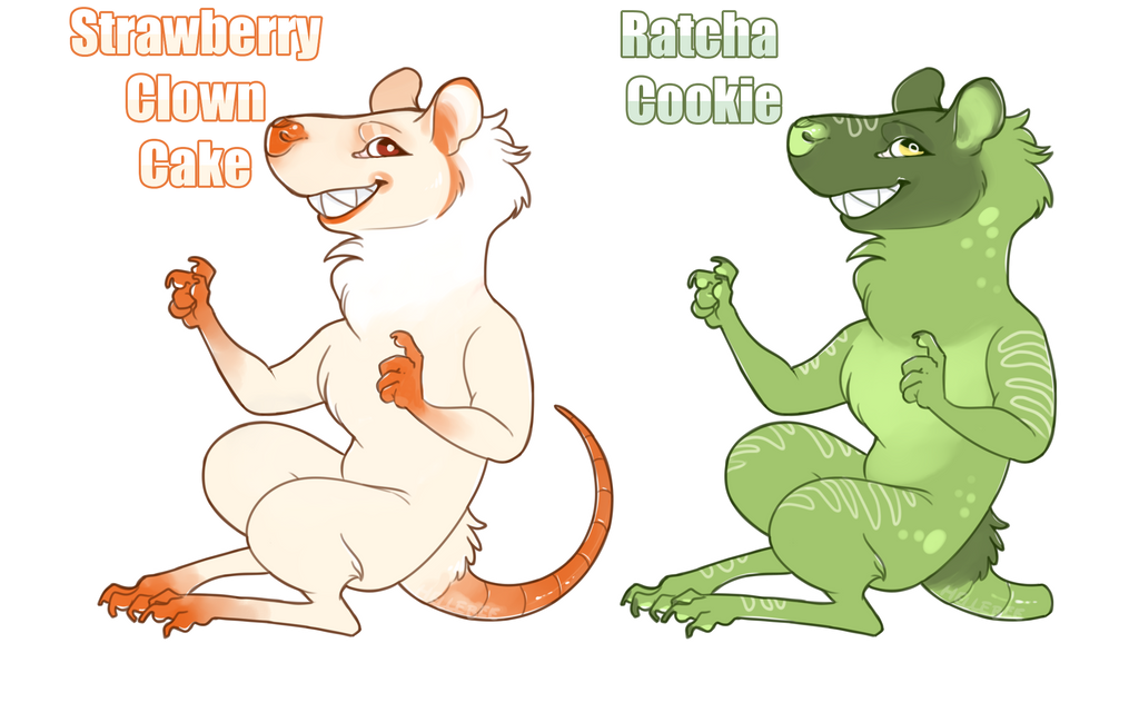 Sweet Rat/Possum Adopts (1/2 open) by hellebee