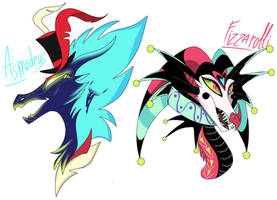 Asmodeus and Fizzarolli as Dragons