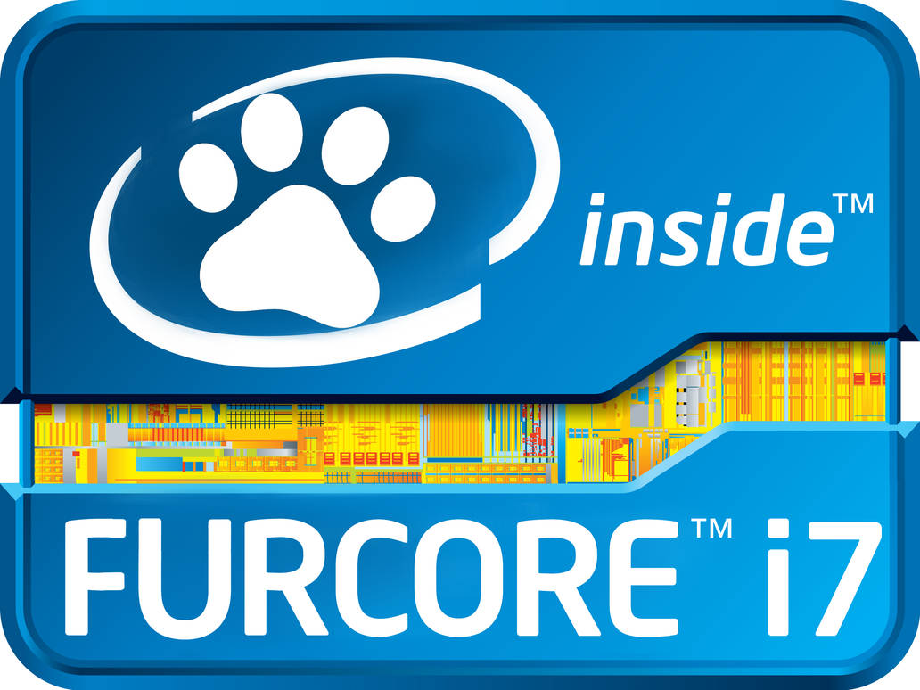 Furcore i7 intel Sticker by akkastudios on DeviantArt