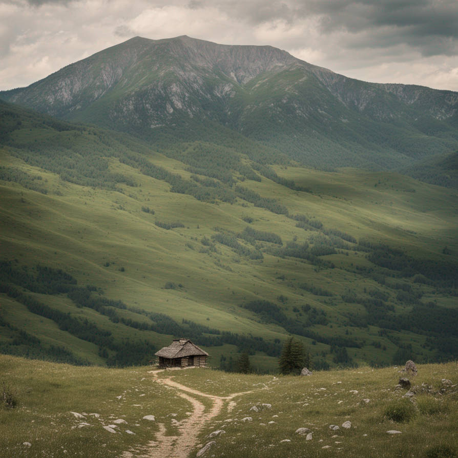 Bulgarian of the middle of age mountain