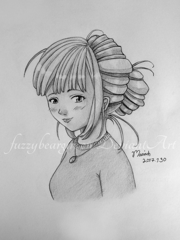 Girl with Updo