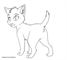 Free Kitten Outline