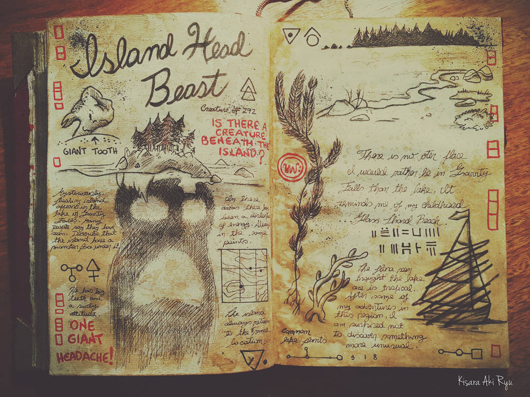 Lost Kin Beast Journal Island Head Beast - Journal 3 Gravity Falls by KisaraAkiRyu on DeviantArt
