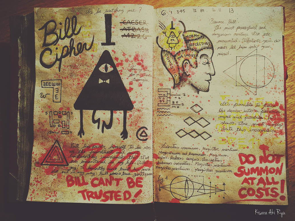 Bill Cipher Journal 3 Gravity Falls by KisaraAkiRyu on DeviantArt