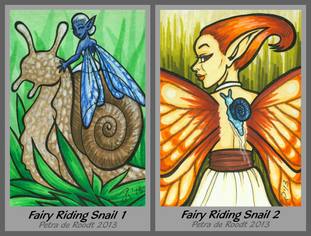 ATC - Fairy Riding Snail (both available)