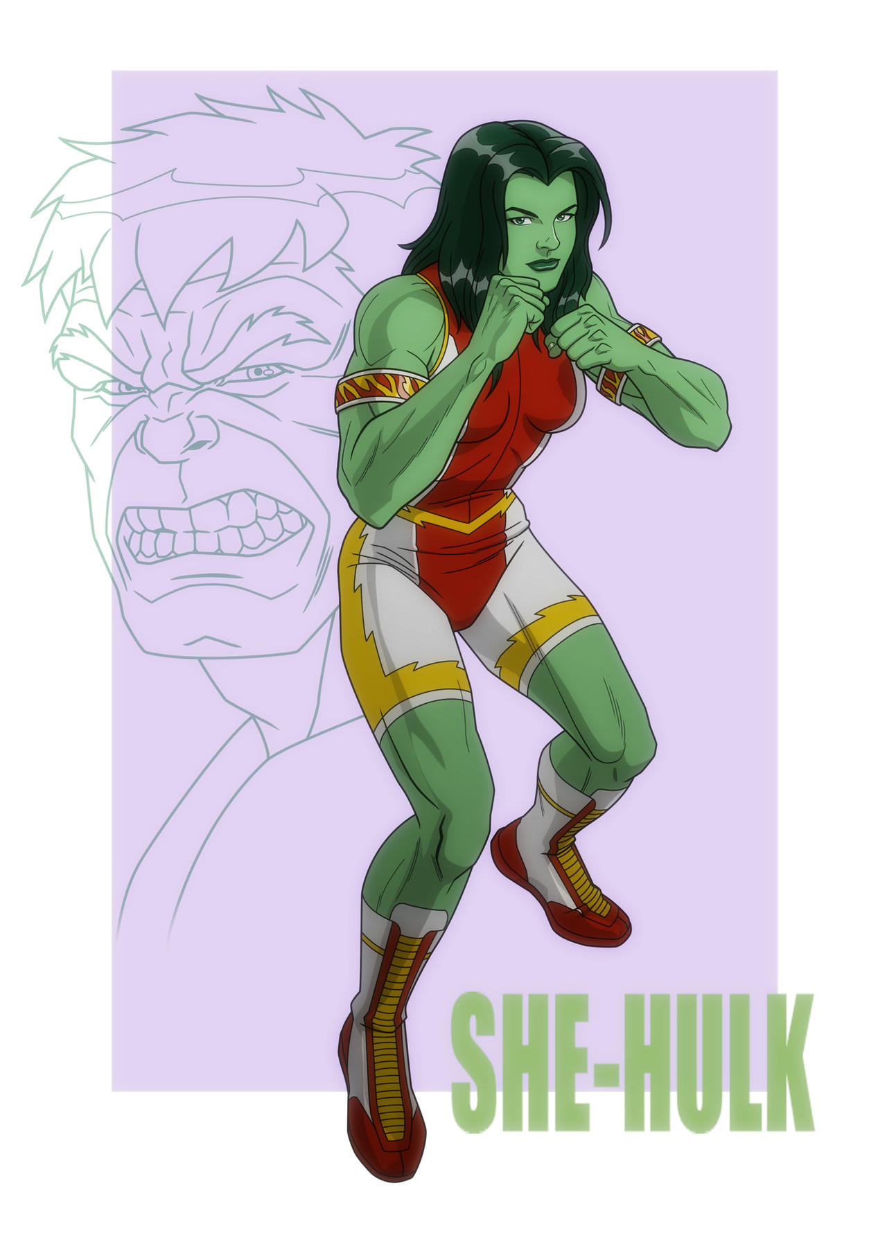 HAS: SHE-HULK WRESTLING POSTER