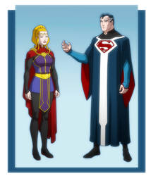 YJST: PHANTOMS - Lara and Jor-El by Jerome-K-Moore