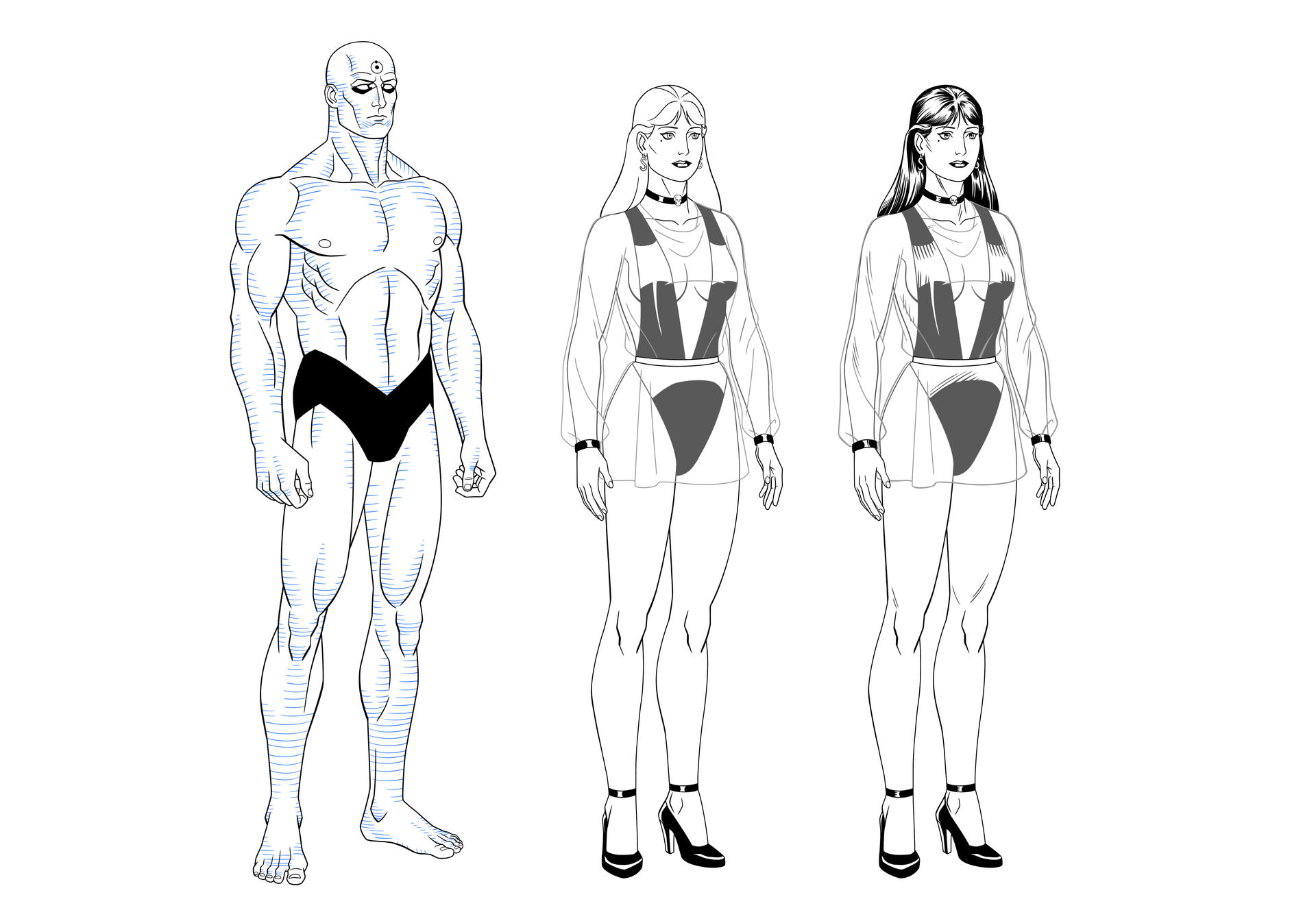 WATCHMEN: DR. MANHATTAN and SILK SPECTRE