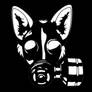Gas Mask Wolf Stencil