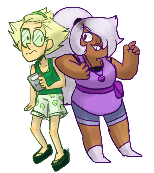 Human Peri and Amethyst