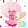 Pink diamond and Pearl painting