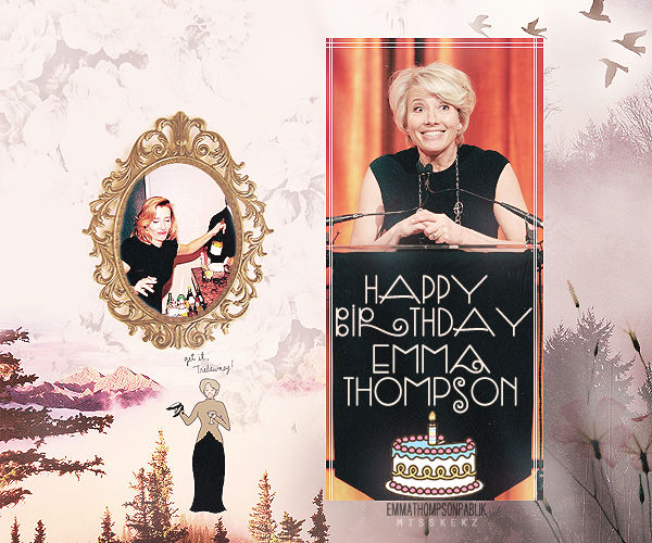 Emma Thompson birthday by Knijnikova on DeviantArt