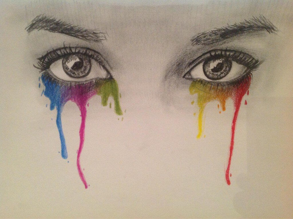Crying Drawing Color Crying Colours by Evviee on DeviantArt