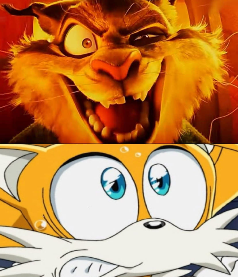 Tails Scared Tails is scared of Zombified Pawbert by RCookieCH3 on DeviantArt
