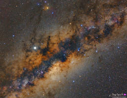 Milky way from Las Melosas, Chile.