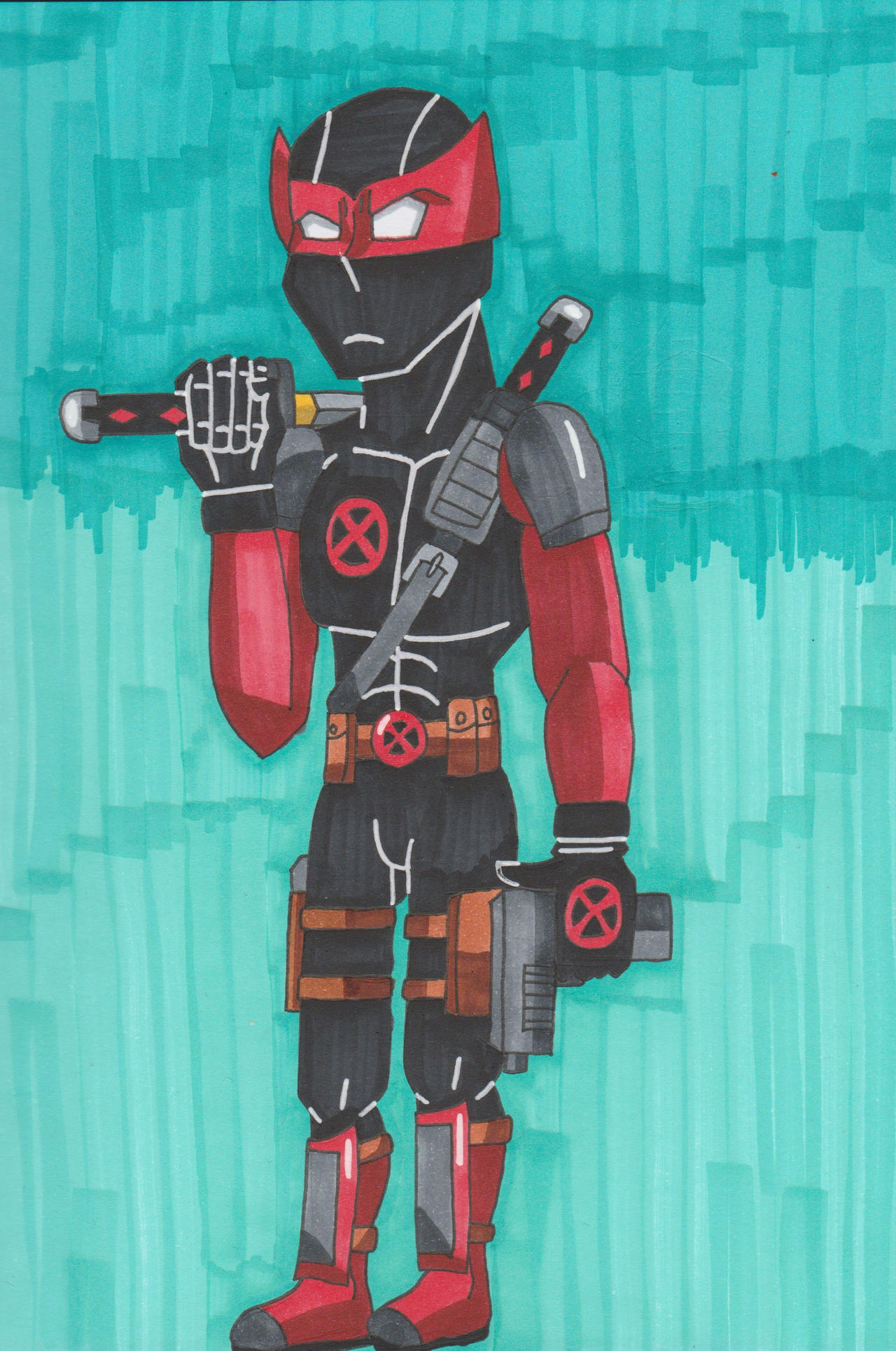 Deadpool Dc Version DC Villain Deadpool by HachimakiX23 on DeviantArt