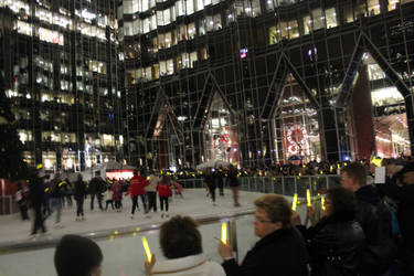 Light Up night 2013 Cancer society Luminary skate