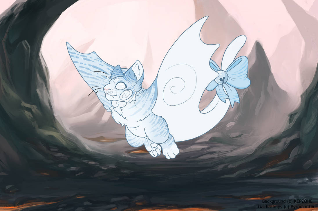 Ghostly Tabby Cat-Bat - 8588 by ImpInc on DeviantArt